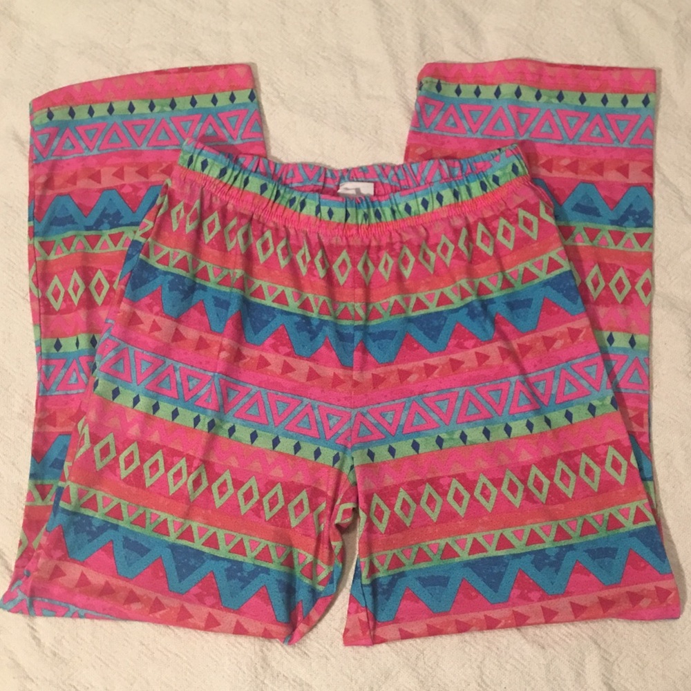 Colorful Geometric Pajama Pants